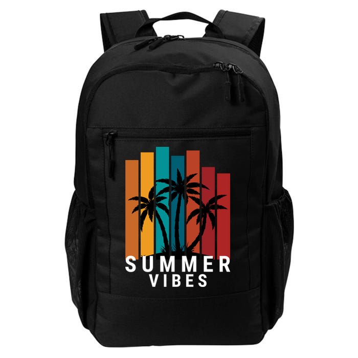 Summer Vibes Retro Palm Tree Backpack