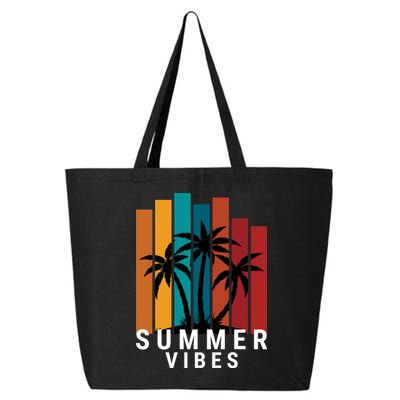 Summer Vibes Retro Palm Tree 25L Jumbo Tote