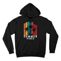 Summer Vibes Retro Palm Tree Tall Hoodie