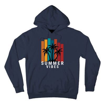 Summer Vibes Retro Palm Tree Tall Hoodie