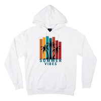 Summer Vibes Retro Palm Tree Hoodie