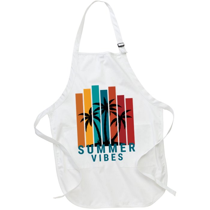 Summer Vibes Retro Palm Tree Apron