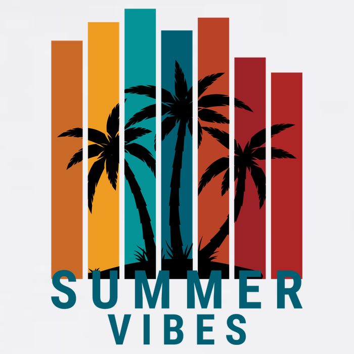Summer Vibes Retro Palm Tree Coffee Mug