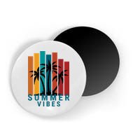Summer Vibes Retro Palm Tree Magnet