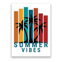 Summer Vibes Retro Palm Tree Poster