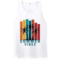 Summer Vibes Retro Palm Tree PosiCharge Competitor Tank