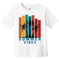 Summer Vibes Retro Palm Tree Toddler T-Shirt