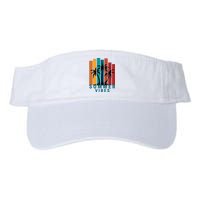 Summer Vibes Retro Palm Tree Valucap Bio-Washed Visor