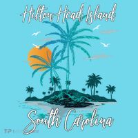 Summer Vacation Retro South Carolina Hilton Head Island Gift Womens T-Shirt