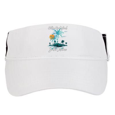 Summer Vacation Retro South Carolina Hilton Head Island Gift Adult Drive Performance Visor