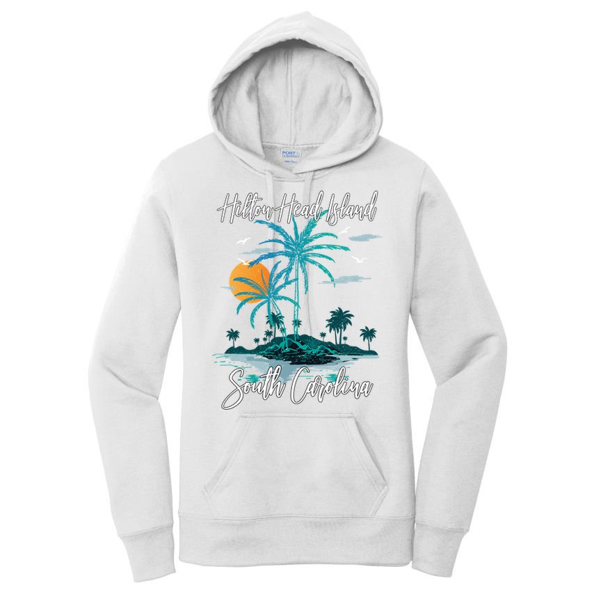 Summer Vacation Retro South Carolina Hilton Head Island Gift Women's Pullover Hoodie