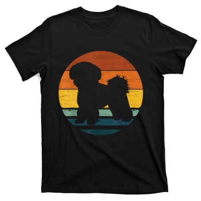 Shichon Vintage Retro Mom Dad Dog T-Shirt