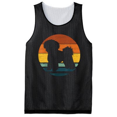 Shichon Vintage Retro Mom Dad Dog Mesh Reversible Basketball Jersey Tank