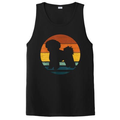 Shichon Vintage Retro Mom Dad Dog PosiCharge Competitor Tank