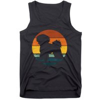 Shichon Vintage Retro Mom Dad Dog Tank Top