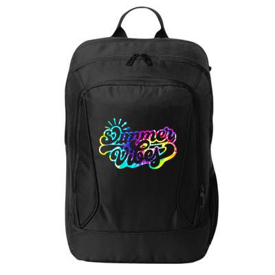 Summer Vibes Retro Colorful Trippy Style City Backpack