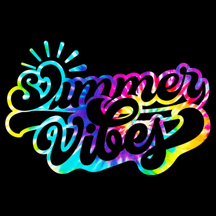 Summer Vibes Retro Colorful Trippy Style 7-Panel Snapback Hat