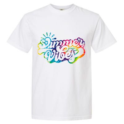 Summer Vibes Retro Colorful Trippy Style Garment-Dyed Heavyweight T-Shirt