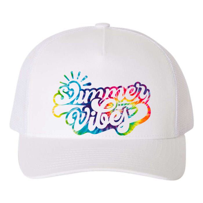 Summer Vibes Retro Colorful Trippy Style Yupoong Adult 5-Panel Trucker Hat