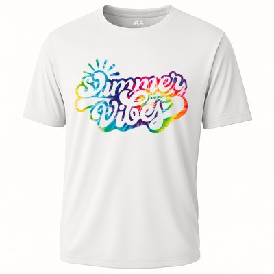 Summer Vibes Retro Colorful Trippy Style Performance Shirt