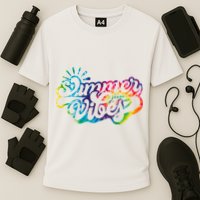 Summer Vibes Retro Colorful Trippy Style Performance Shirt