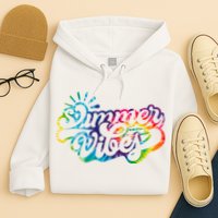 Summer Vibes Retro Colorful Trippy Style Hoodie