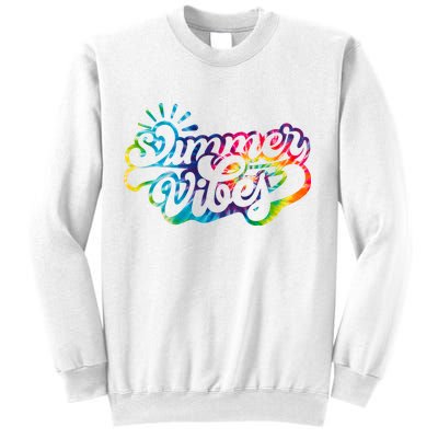 Summer Vibes Retro Colorful Trippy Style Sweatshirt