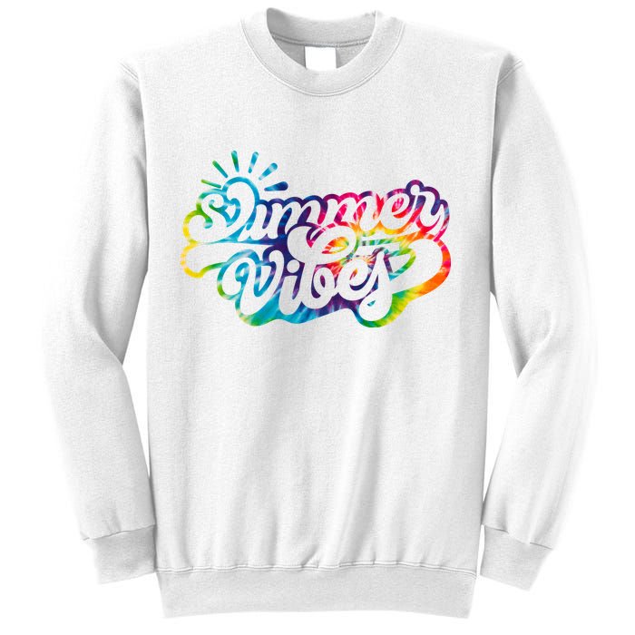 Summer Vibes Retro Colorful Trippy Style Sweatshirt