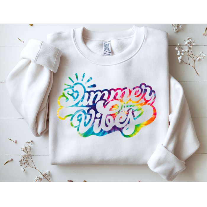 Summer Vibes Retro Colorful Trippy Style Sweatshirt