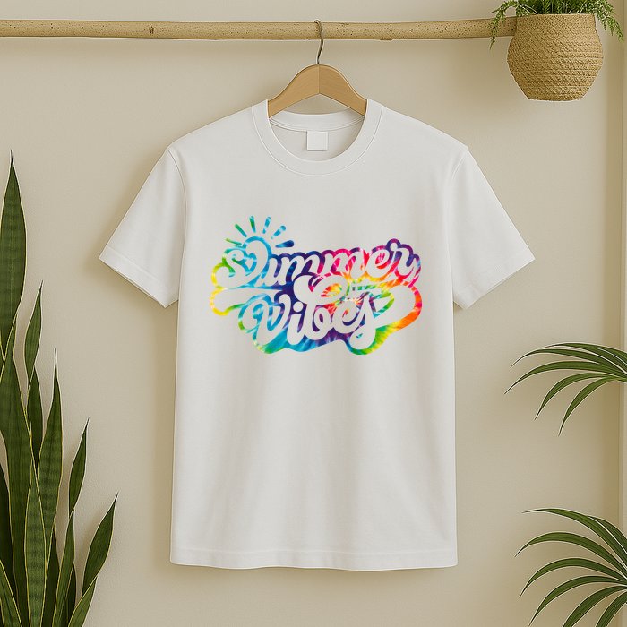Summer Vibes Retro Colorful Trippy Style T-Shirt