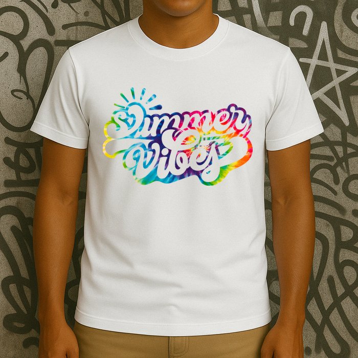 Summer Vibes Retro Colorful Trippy Style T-Shirt