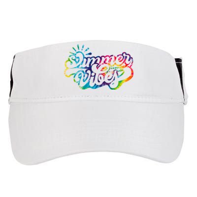 Summer Vibes Retro Colorful Trippy Style Adult Drive Performance Visor