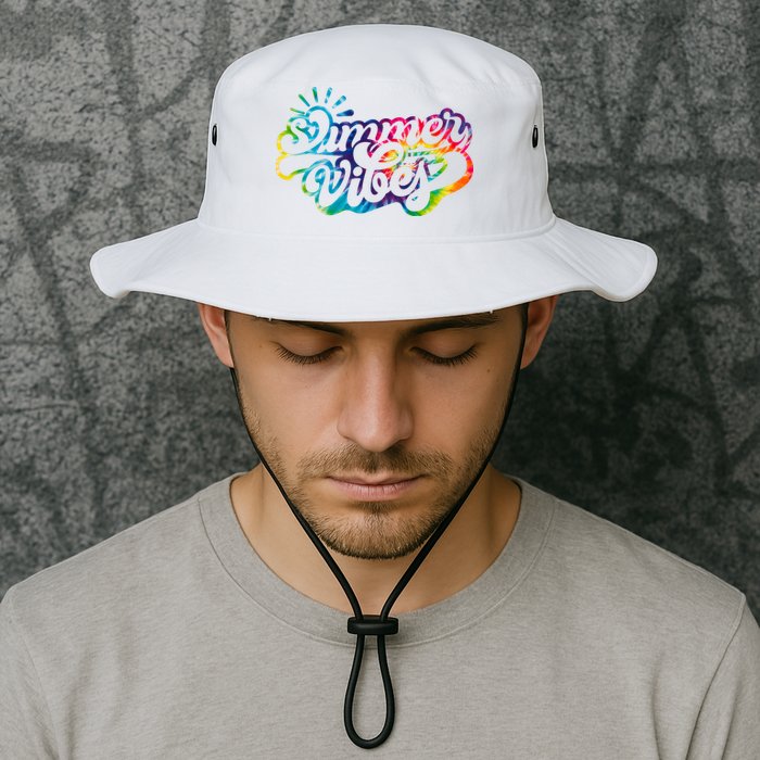 Summer Vibes Retro Colorful Trippy Style Bucket Hat
