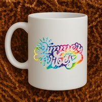 Summer Vibes Retro Colorful Trippy Style Mug