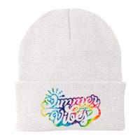 Summer Vibes Retro Colorful Trippy Style Knit Cap Winter Beanie