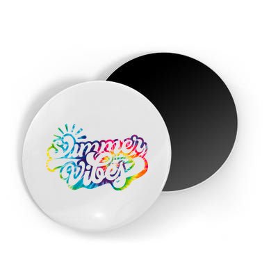 Summer Vibes Retro Colorful Trippy Style Magnet