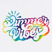 Summer Vibes Retro Colorful Trippy Style Metallic Star Ornament