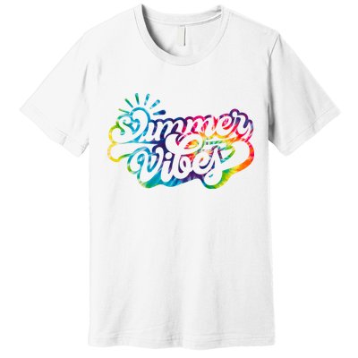 Summer Vibes Retro Colorful Trippy Style Premium T-Shirt