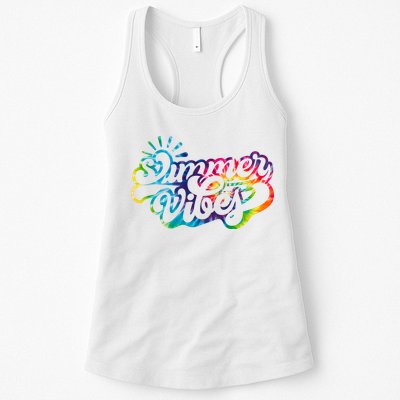 Summer Vibes Retro Colorful Trippy Style Womens Tank Top