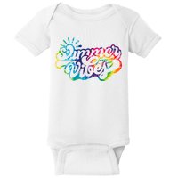 Summer Vibes Retro Colorful Trippy Style Baby Bodysuit