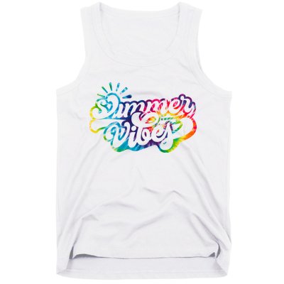 Summer Vibes Retro Colorful Trippy Style Tank Top