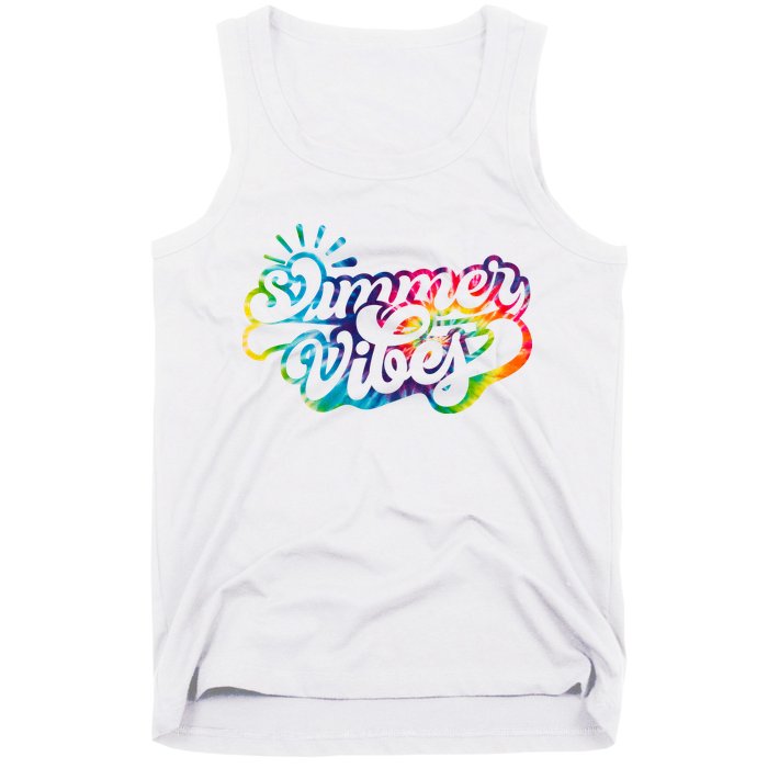 Summer Vibes Retro Colorful Trippy Style Tank Top