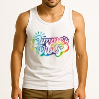 Summer Vibes Retro Colorful Trippy Style Tank Top