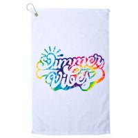 Summer Vibes Retro Colorful Trippy Style Golf Towel
