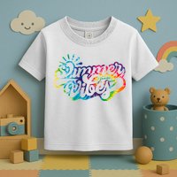 Summer Vibes Retro Colorful Trippy Style Toddler T-Shirt