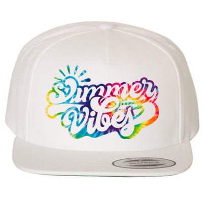 Summer Vibes Retro Colorful Trippy Style Wool Snapback Cap