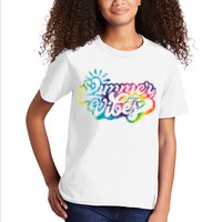 Summer Vibes Retro Colorful Trippy Style Kids T-Shirt