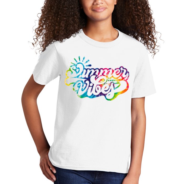Summer Vibes Retro Colorful Trippy Style Kids T-Shirt