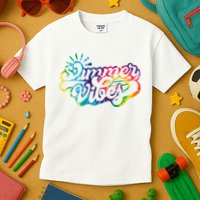 Summer Vibes Retro Colorful Trippy Style Kids T-Shirt