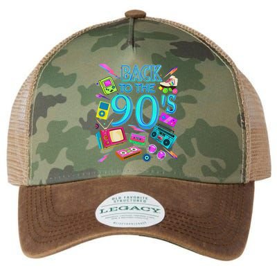 S Vintage Retro Back To 90's Design Legacy Tie Dye Trucker Hat